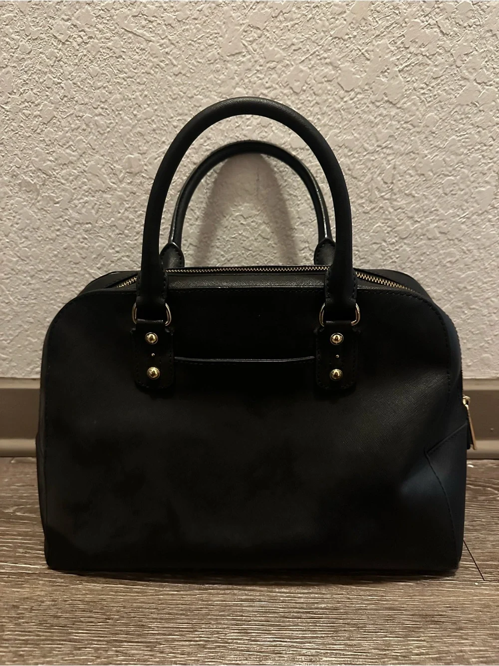 Michael Kors Classic Black Women's Satchel with Gold Hardware